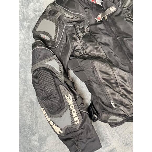 Joe Rocket Men's Black Motorcycle Racing Jacket w/ Armor Size Large - Picture 12 of 16